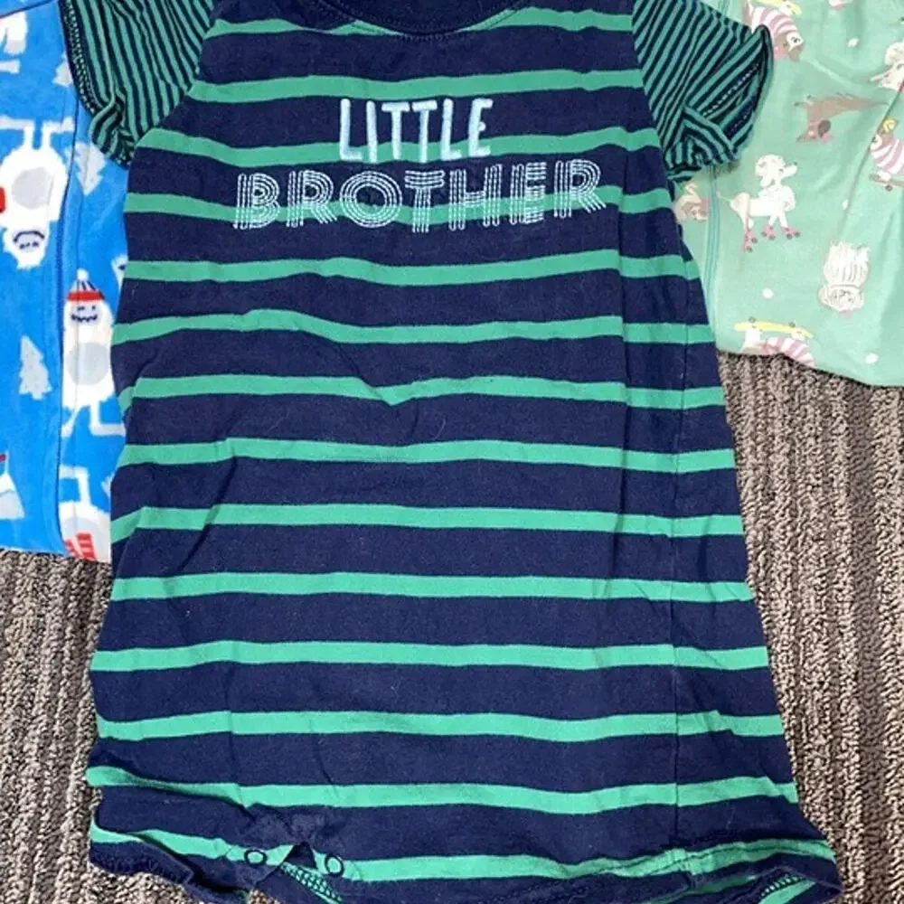 24 Month Baby Clothing Bundle | 5 Piece Pajamas, Bodysuit & Plaid Button-Up